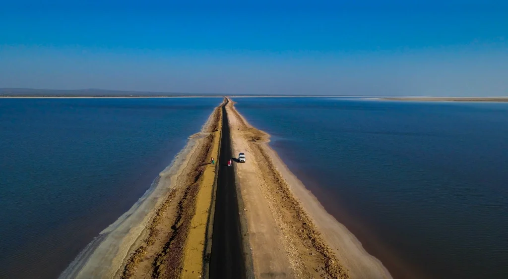 Road Through Heaven Kutch aerial — Gujarat Tourism
