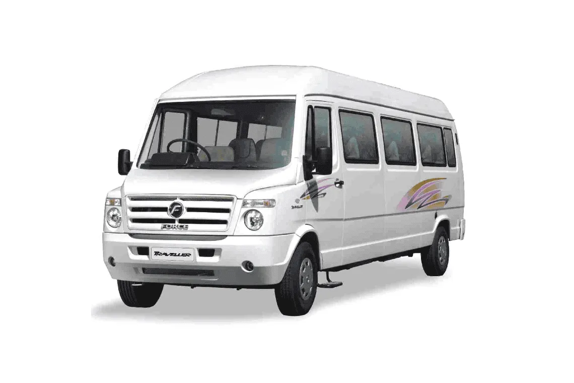 Executive 17-seater Tempo Traveller AC cruiser for large tour groups in Bhuj Kutch