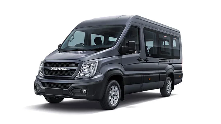 Luxury 12-seater Force Urbania AC tempo traveller for executive group travel in Kutch